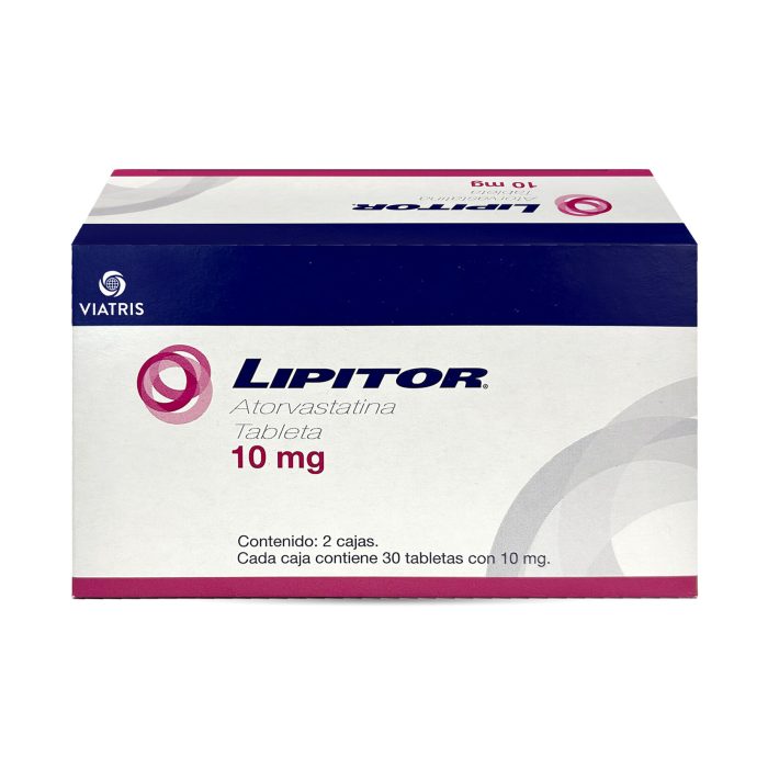 LIPITOR 10MG C 2 CAJAS C 30 TAB CU ATORVASTATINA NV
