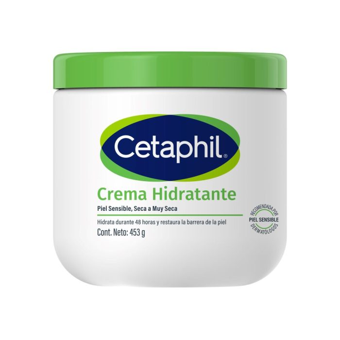 CETAPHIL CREMA HIDRATANTE PIEL SENSIBLE TARRO 453G