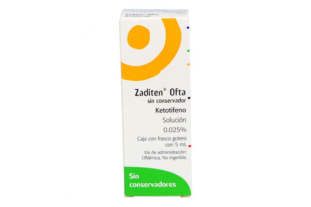 ZADITEN OFT GTS 0.025 5ML KETOTIFENO