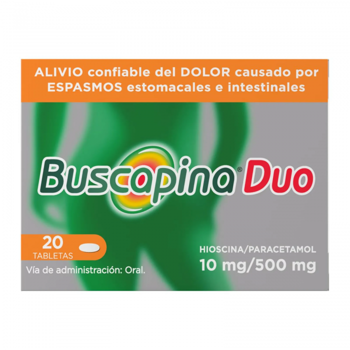 BUSCAPINA DUO C 20 TAB HIOSCINA-PARACETAMOL