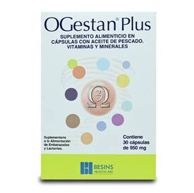 OGESTAN PLUS 950MG C 30 CAP SUPLE ALIMEN