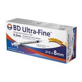 JERINGA PINSULINA ULTRA-FINE 8MM31G 0,5ML50UI C 10 PZ