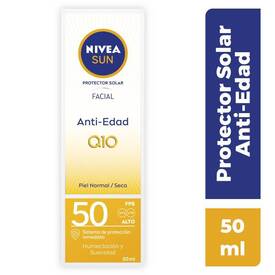 NIVEA SUN FACTOR ANTI EDAD Q10 PIEL NORMAL/SECA FPS 50 60ML