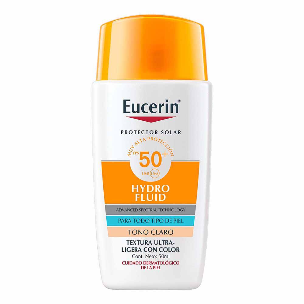 EUCERIN PROTECTOR SOLAR HYDRO FLUID TONO CLARO FPS 50