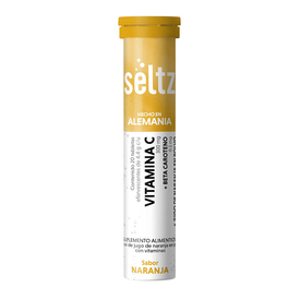 SELTZ VITAMINA-C  BETACAR SAB NARANJA C 20 TAB SUPL ALIM