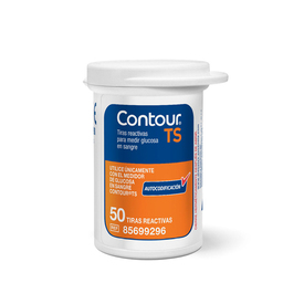 CONTOUR TS TIRAS REACT PMEDIR GLUC SANGRE C 50 PZ