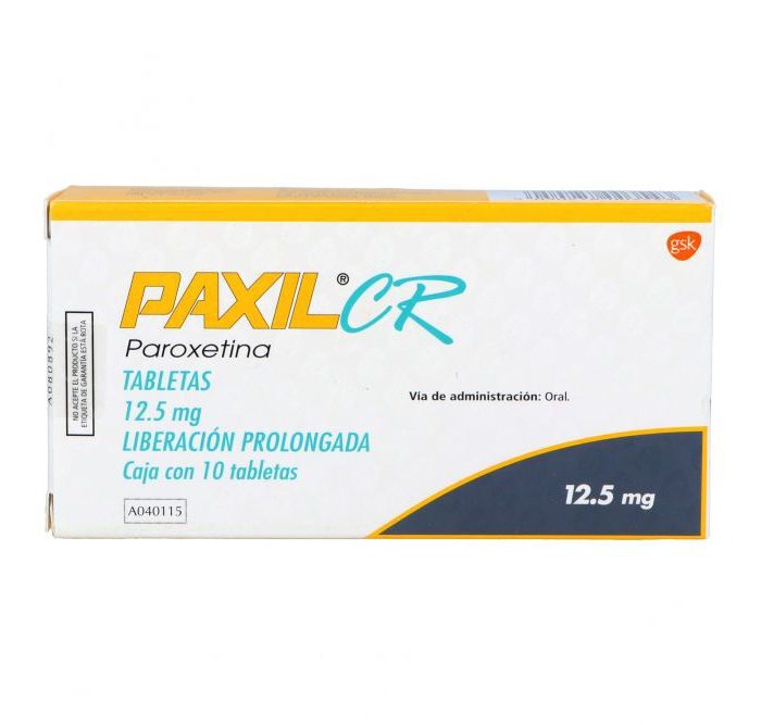 PAXIL CR 12.5MG LP C 10 TAB PAROXETINA