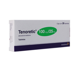 TENORETIC 100/25MG C 28 TAB ATENOLOL/CLORTALIDONA