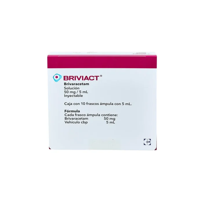 BRIVIACT 50MG SOL INY 5ML C 10 AMP