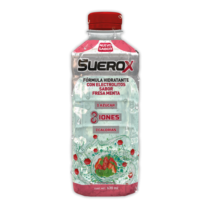 SUEROX 8 IONES FRESA MENTA ADULTO 630ML