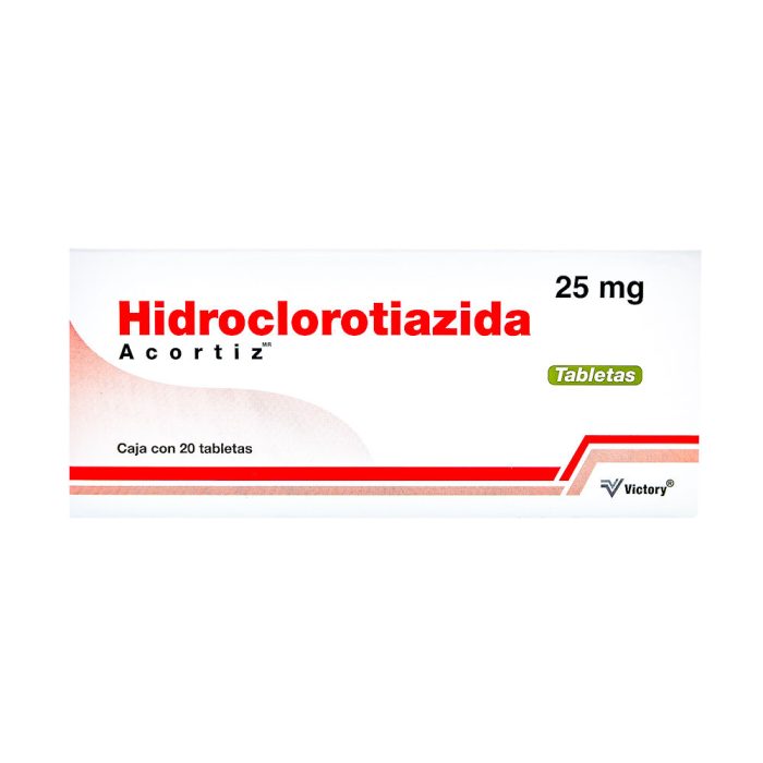 ACORTIZ 25MG C 20 TAB HIDROCLOROTIAZIDA