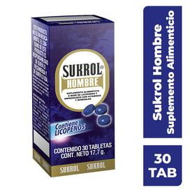 SUKROL HOMBRE C 30 TAB SUPLEMEN ALIMENT
