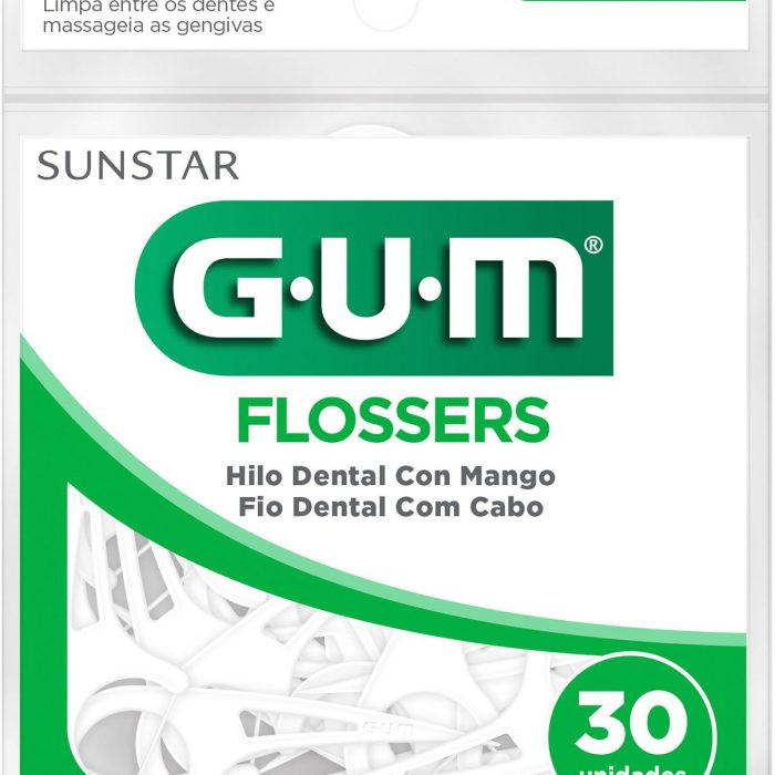 GUM FLOSSERS PALILLOS C HILO DENTAL C 30 PZ