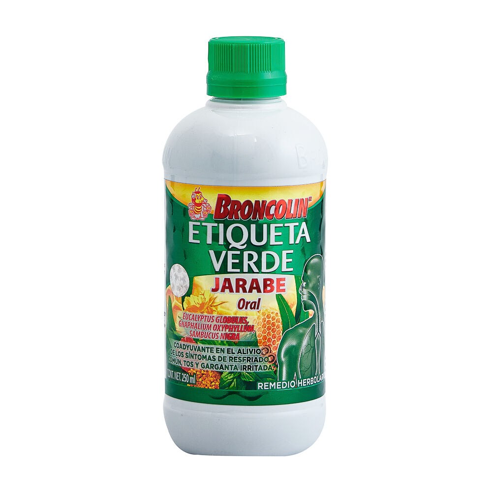 BRONCOLIN ETIQUETA VERDE JBE ORAL 250ML