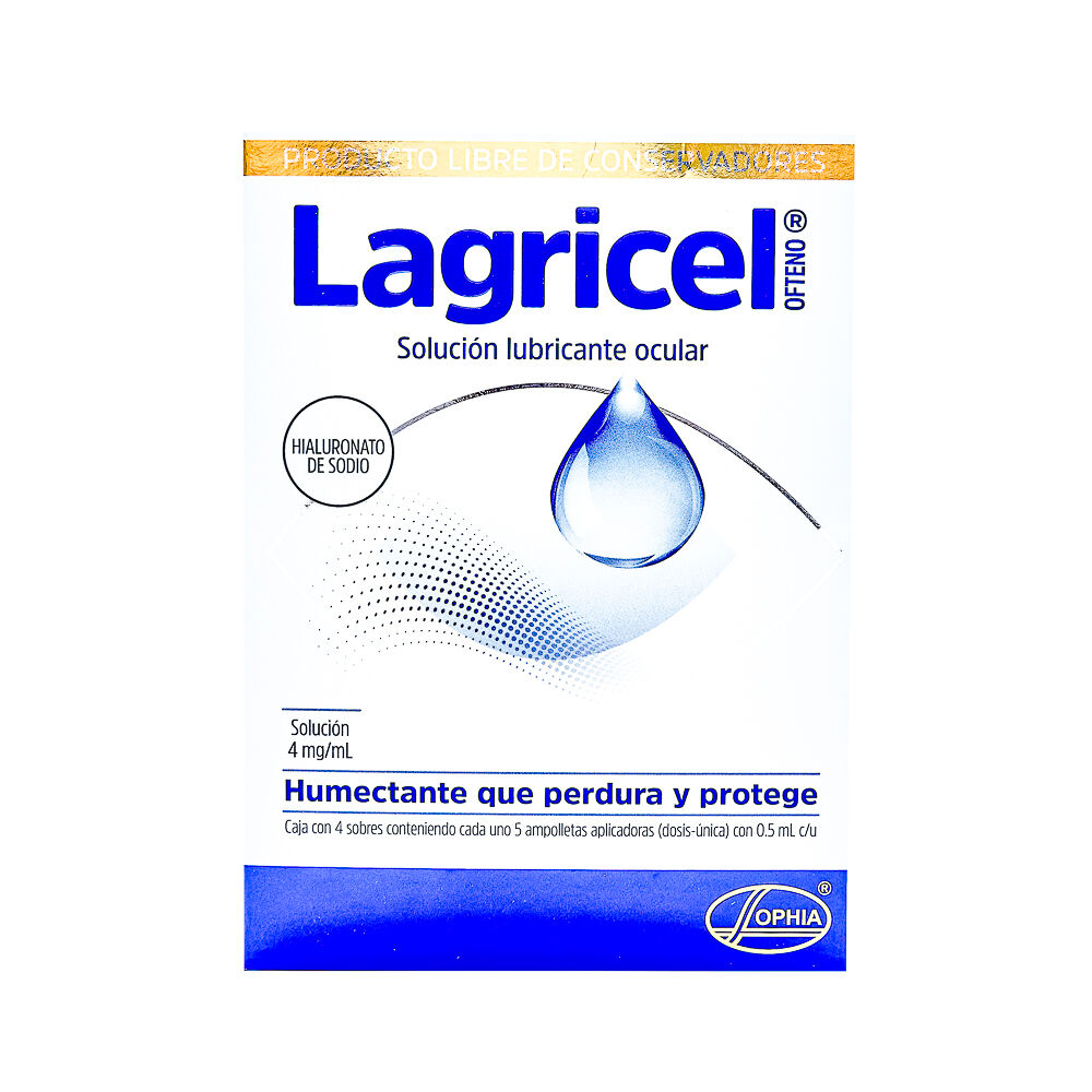 LAGRICEL SOL OFT  0.5ML 20 DOSIS