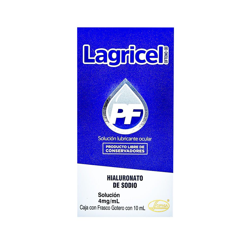 LAGRICEL PF 4MG/ML SOL OFT 10ML