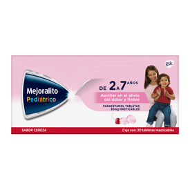 MEJORALITO PEDIATRICO 80MG C 30 TAB MAST