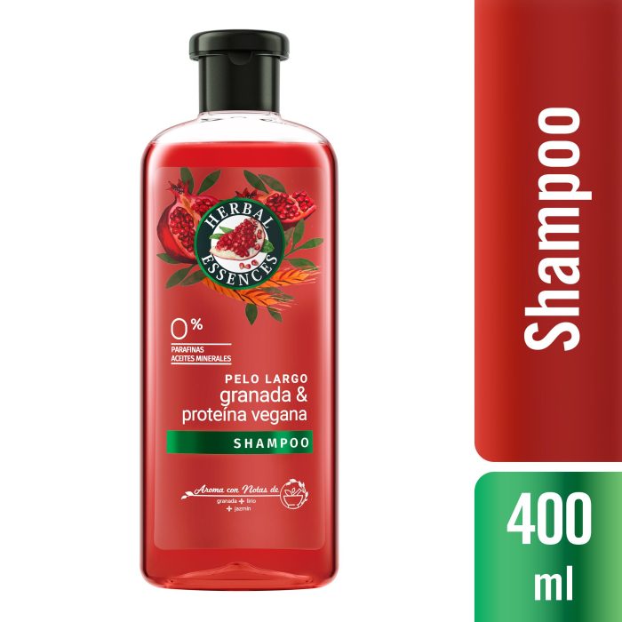 HERBAL ESSENCES SH PELO LARGO GRA Y PROT VEGA 400ML