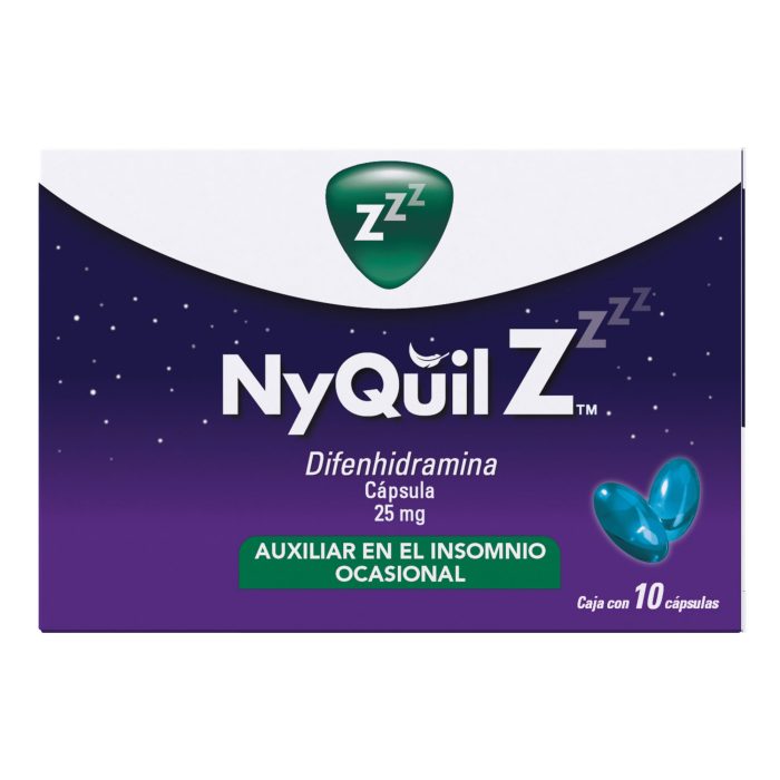 NYQUIL Z 25MG C 10 TAB DIFENHIDRAMINA