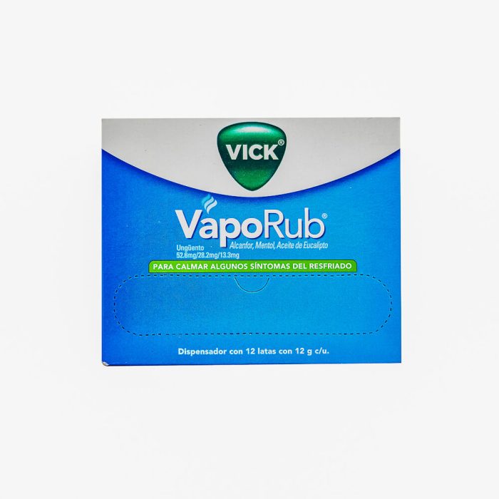 VICK VAPORUB EXH C 12 LATAS