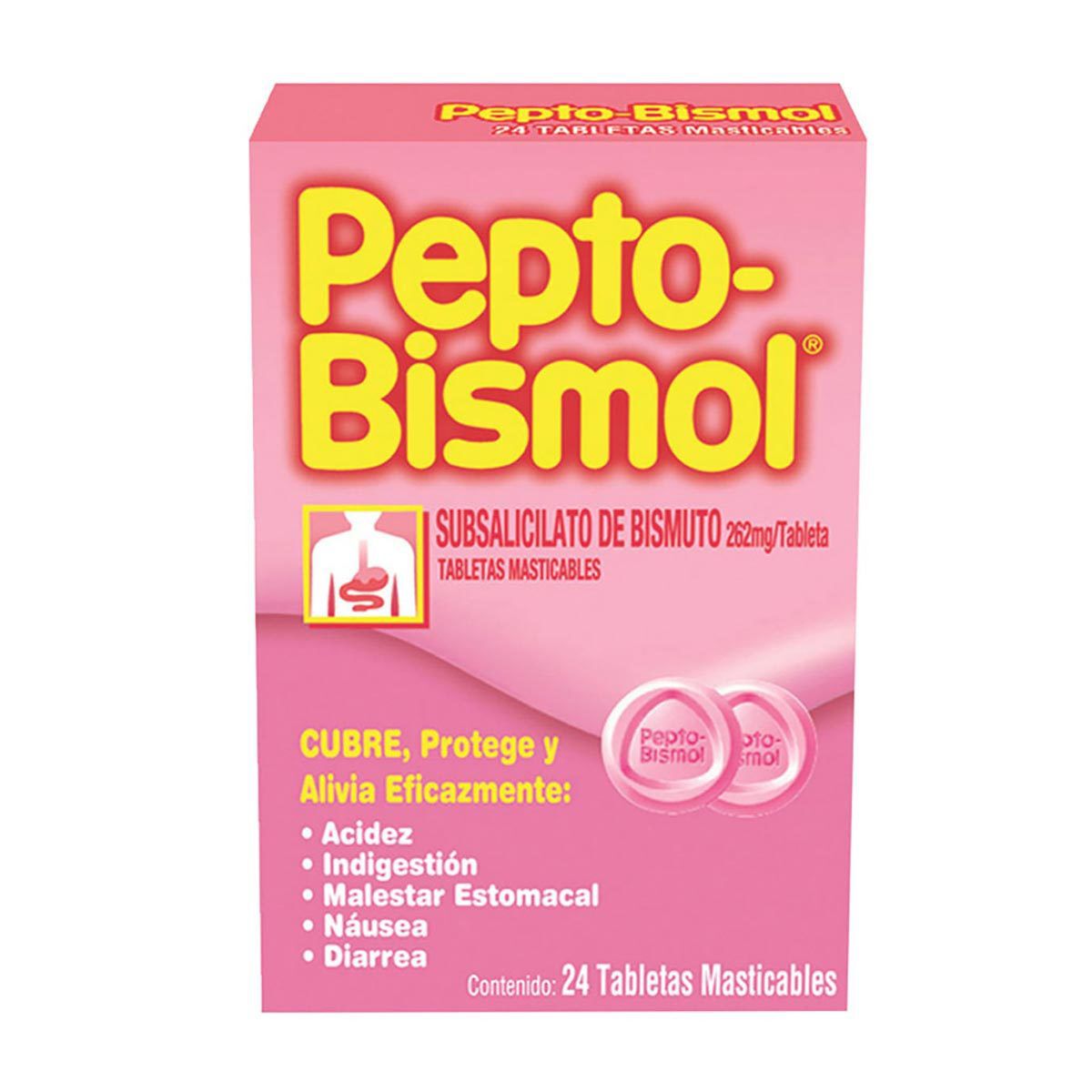 PEPTOBISMOL TAB MASTICAB C 24