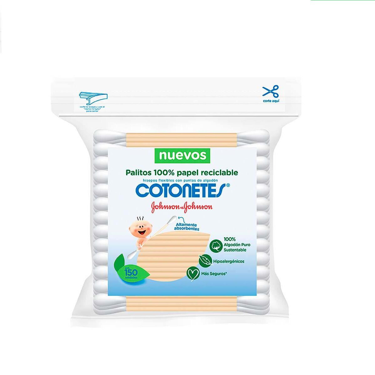 JOHNSON COTONETES 100 RECICLABLE C 150 PZ