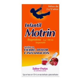 MOTRIN SUSP 120ML INFANTIL FRESA IBUPROFENO