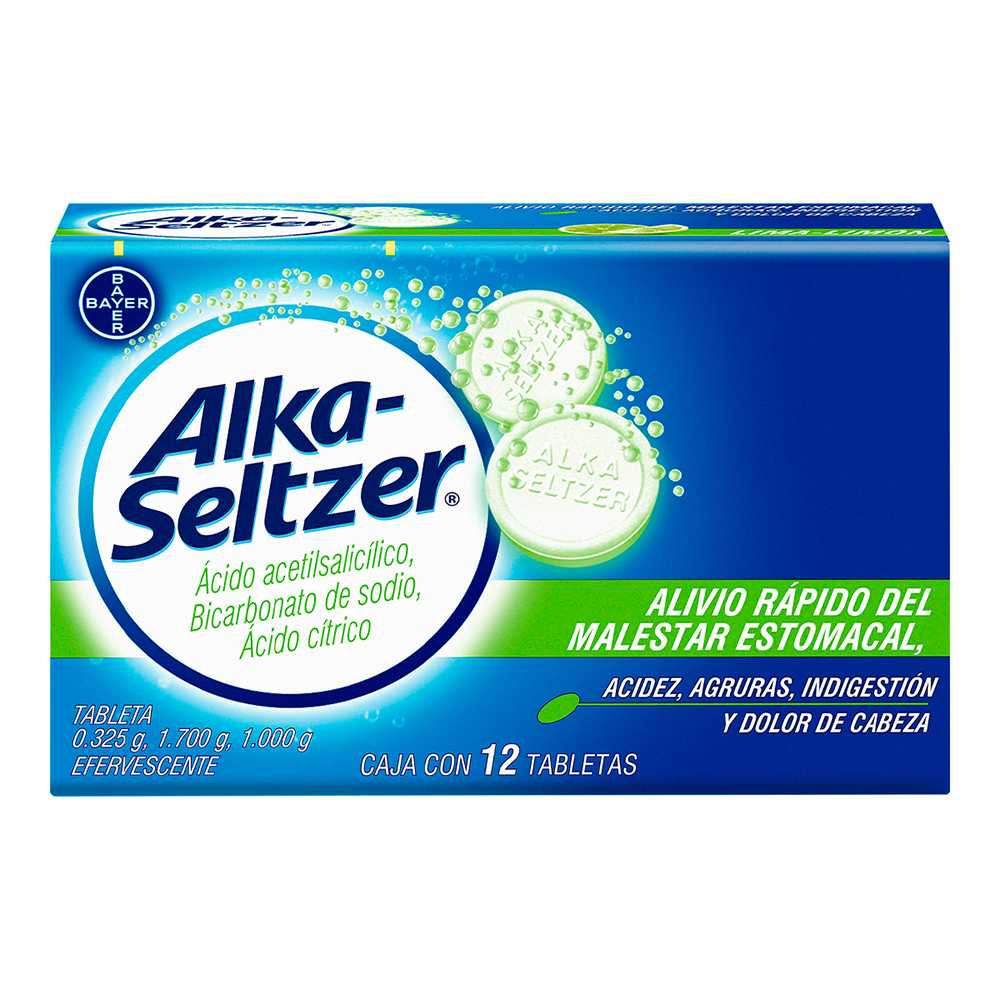 ALKASELTZER C 12 TAB EFERV LIMA LIMON