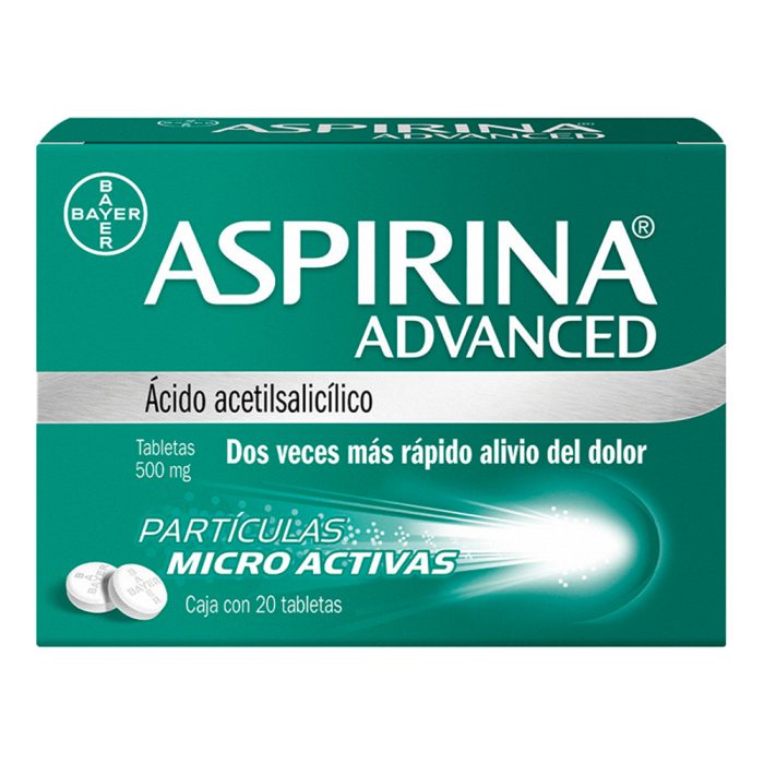 ASPIRINA ADVANCED 500MG C 20 TAB