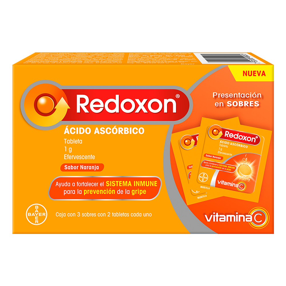 REDOXON 1G SAB NARANJA C 3 SOB C 2 TAB EFERC