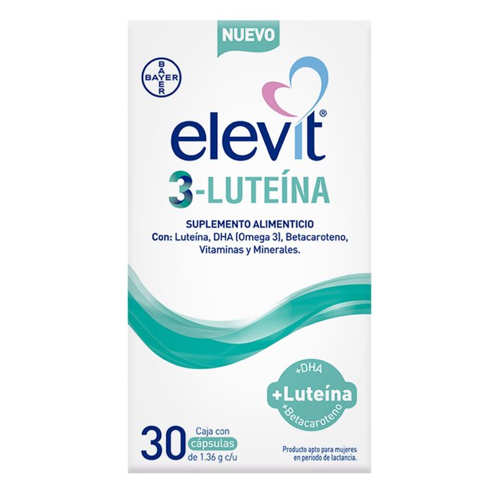 ELEVIT 3-LUTEINADHA C 30 CAP SIN GLUTEN SUPLE ALIM