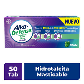 ALKA-DEFENSE 500MG MENTA TAB MASTICABLE C 50