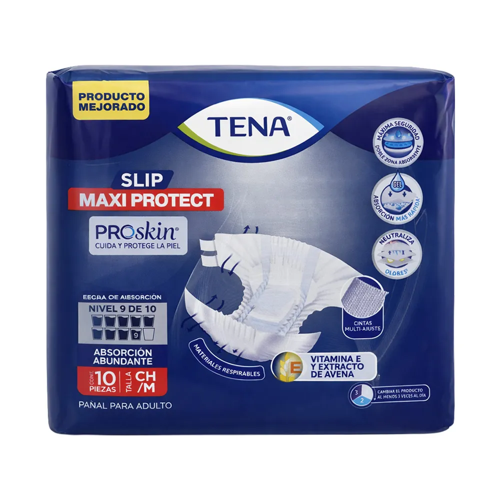 TENA SLIP CALZON 10 MED