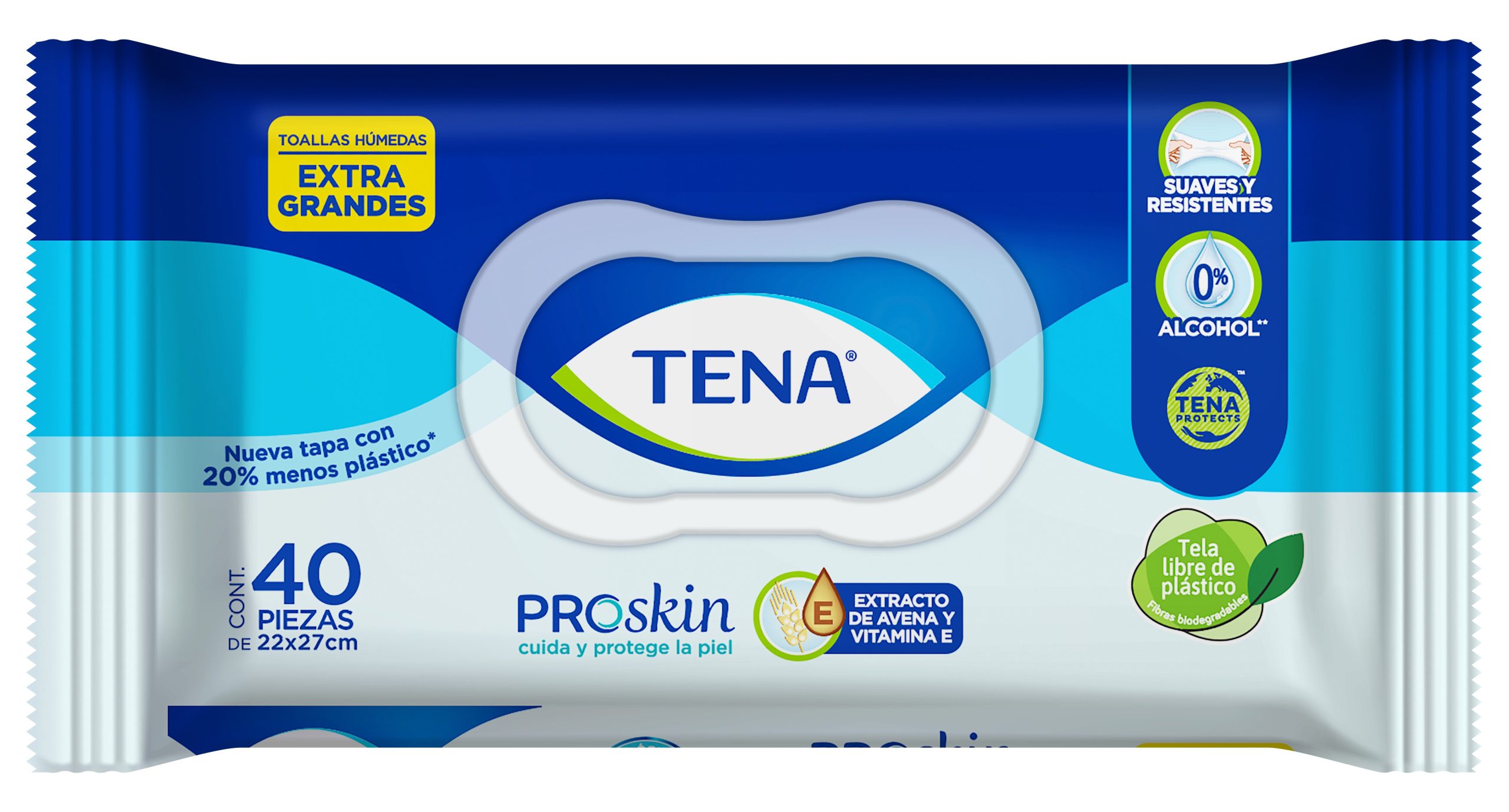 TENA TOALLITAS  HUMEDAS PARA ADULTO C 40 PZ