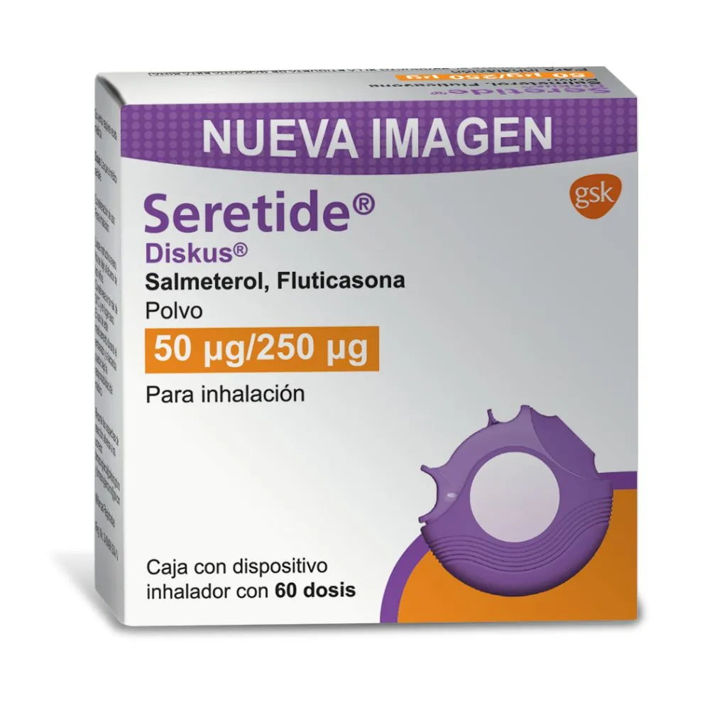 SERETIDE DISKUS 50MCG/250MCG 60 DOSIS