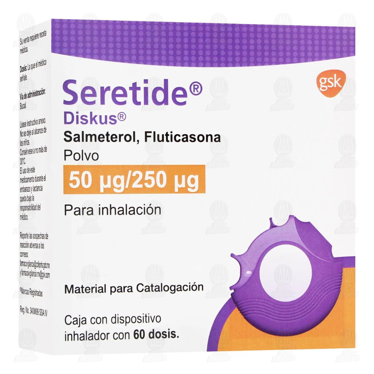 SERETIDE DISKUS 50/500UG PVO 60 DOSIS P/INHALAC