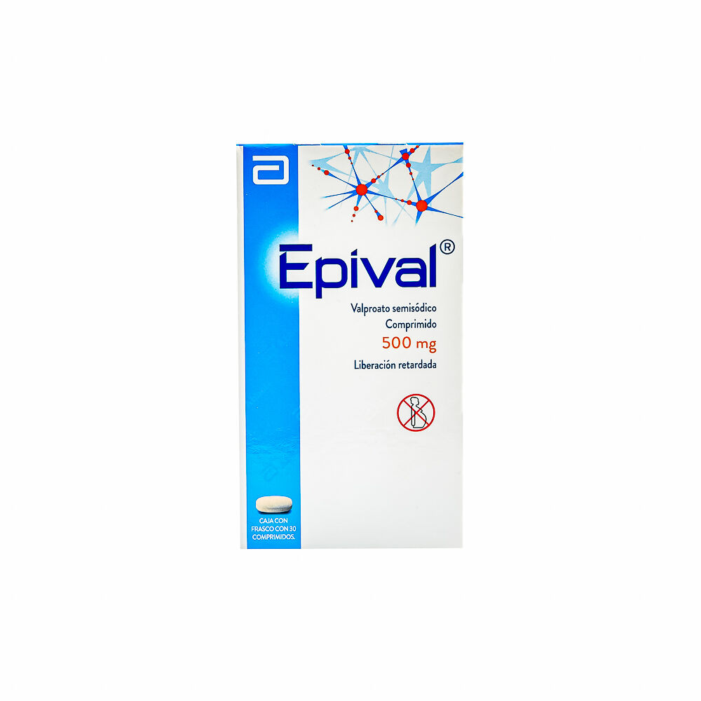 EPIVAL 500MG C 30 TAB VALPROATO SEMISODICO
