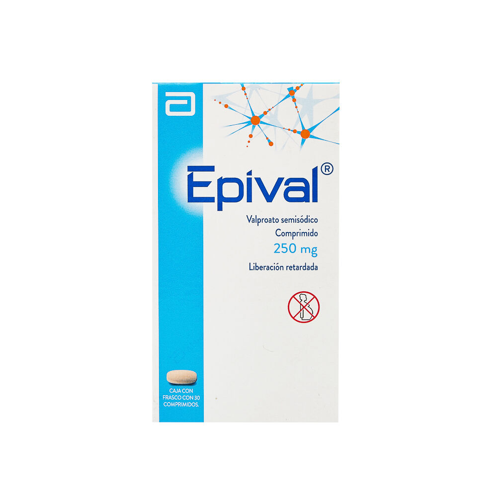 EPIVAL 250MG C 30 TAB VALPROATO SEMISODICO