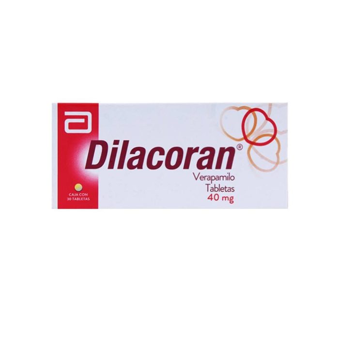 DILACORAN 40MG C 30 TAB VERAPAMILO