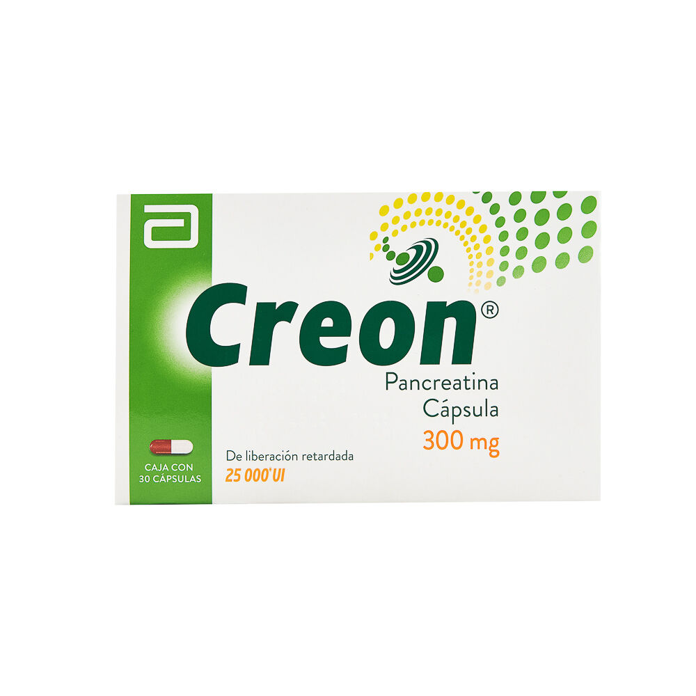 CREON 300MG LR 25000UI C 50 CAP PANCREATINA