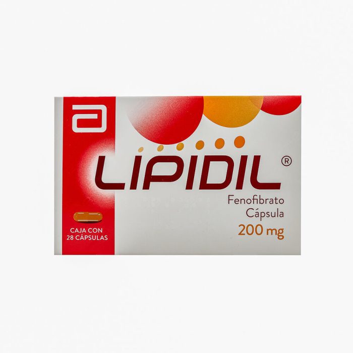 LIPIDIL 200MG C 28 CAP  FENOFIBRATO