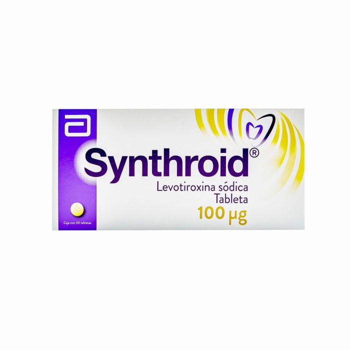 SYNTHROID LEVOT 100MG C 30 TAB