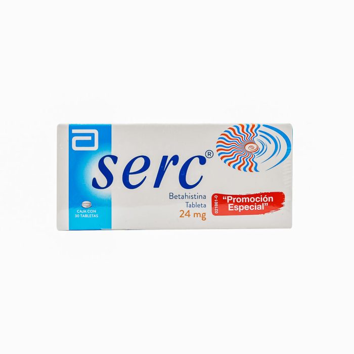 SERC T 30 24MG DUOPAK (BETAHISTINA)