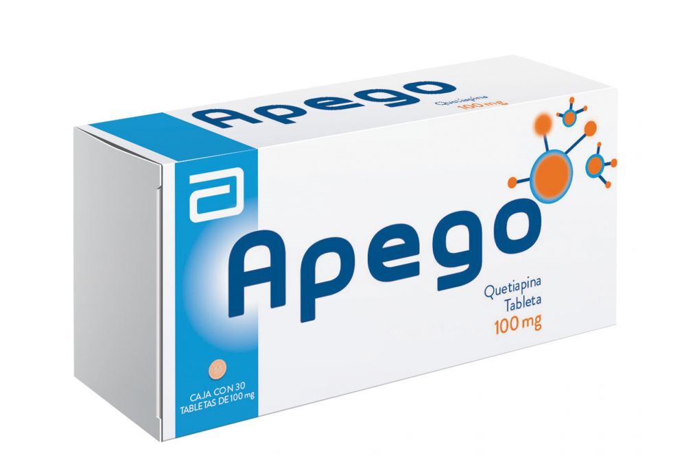 APEGO 100MG TAB 30 QUETIAPINA