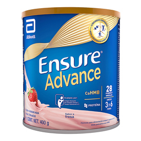 ENSURE ADVANCE POLVO SABOR FRESA 400G