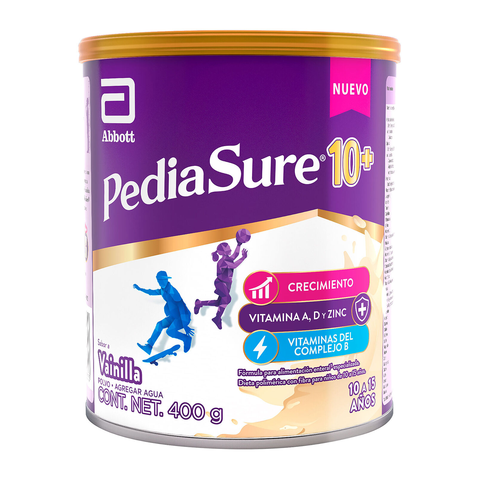 PEDIASURE 10 POLVO SAB VAINILLA 400G