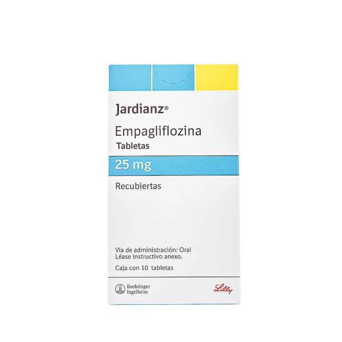 JARDIANZ 25MG C 10 TAB  EMPAGLIFOZINA