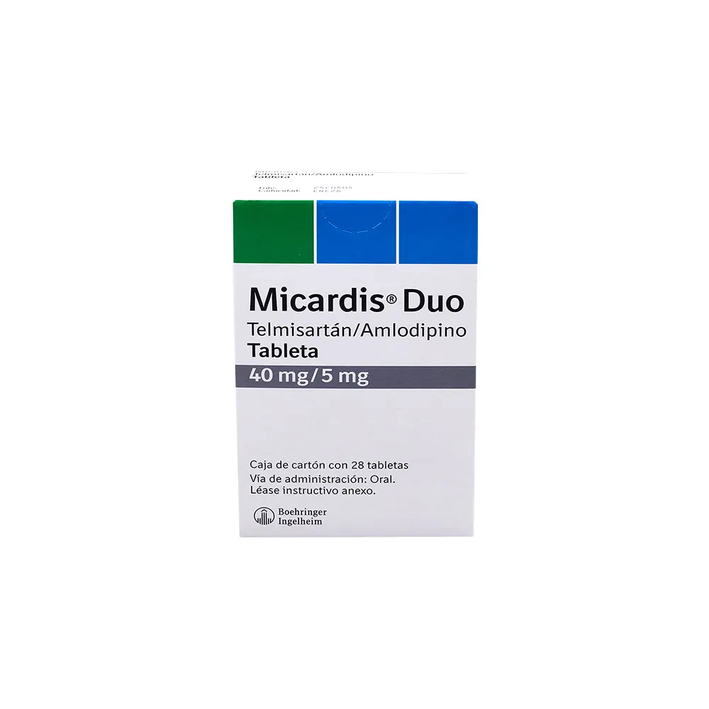 MICARDIS DUO 40MG/5MG C 28 TAB TELMISARTAN/AMLODIPINO