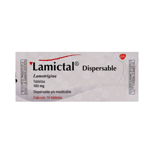 LAMICTAL 100MG C 14 TAB DISP LAMOTRIGINA