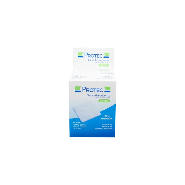 PROTEC GASA 10 X 10CM ESTERIL C 100 PZ